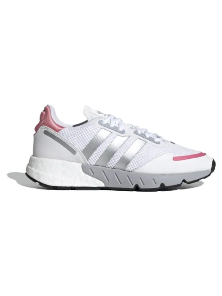 Кроссовки Adidas Originals Zx 1K White Silver Metallic Women's — изображение 2 из 5, белый
