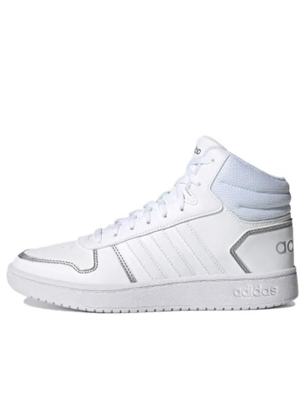 Кроссовки hoops 2.0 средние Adidas — изображение 1 из 4, белый