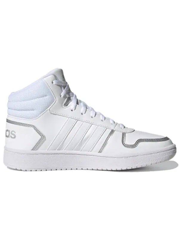 Кроссовки hoops 2.0 средние Adidas — изображение 2 из 4, белый