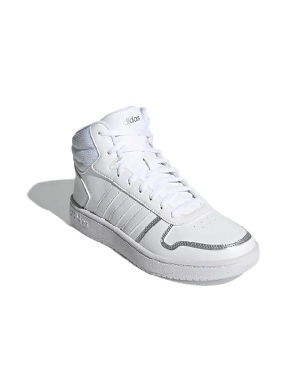 Кроссовки hoops 2.0 средние Adidas — изображение 3 из 4, белый