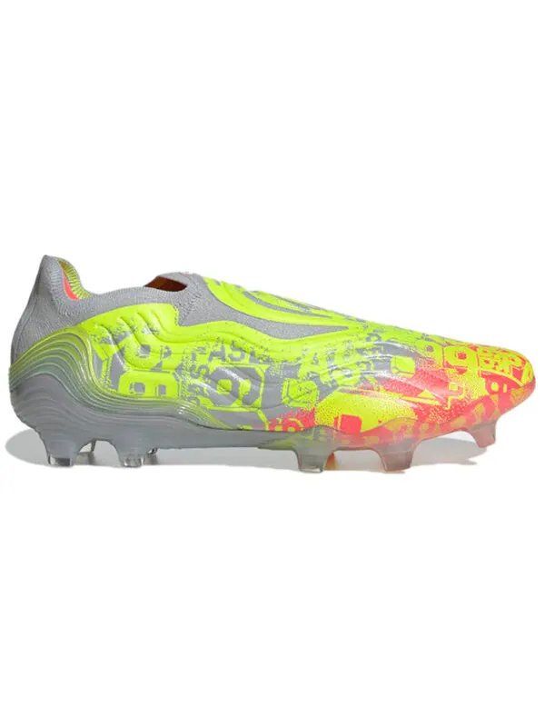Кроссовки copa sense+ fg numbersup 'solar yellow' Adidas — изображение 2 из 4, прозрачный/белый/желтый