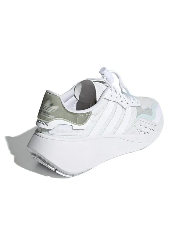 Кроссовки choigo Adidas — изображение 4 из 4, белый/серый/зеленый