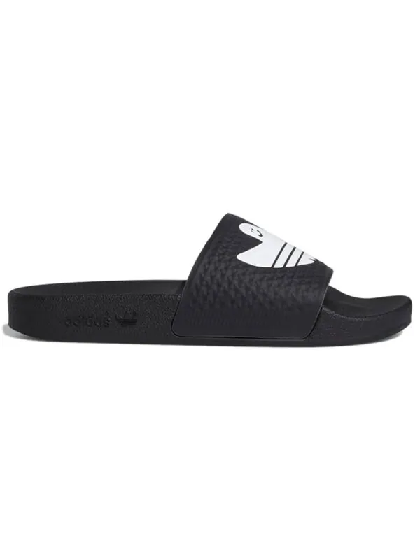 Тапочки shmoofoil slides 'black white' Adidas — изображение 2 из 4, черный/белый/белый