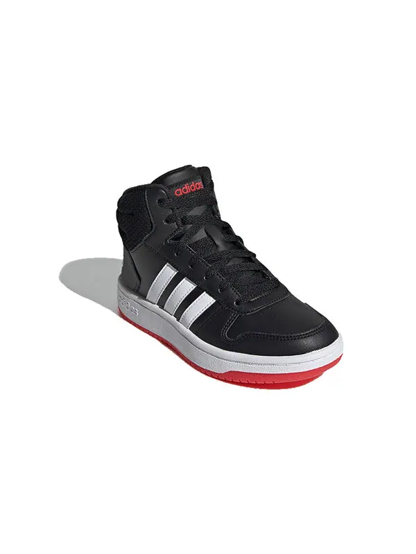 Кроссовки hoops 2.0 mid j Adidas — изображение 3 из 4, черный