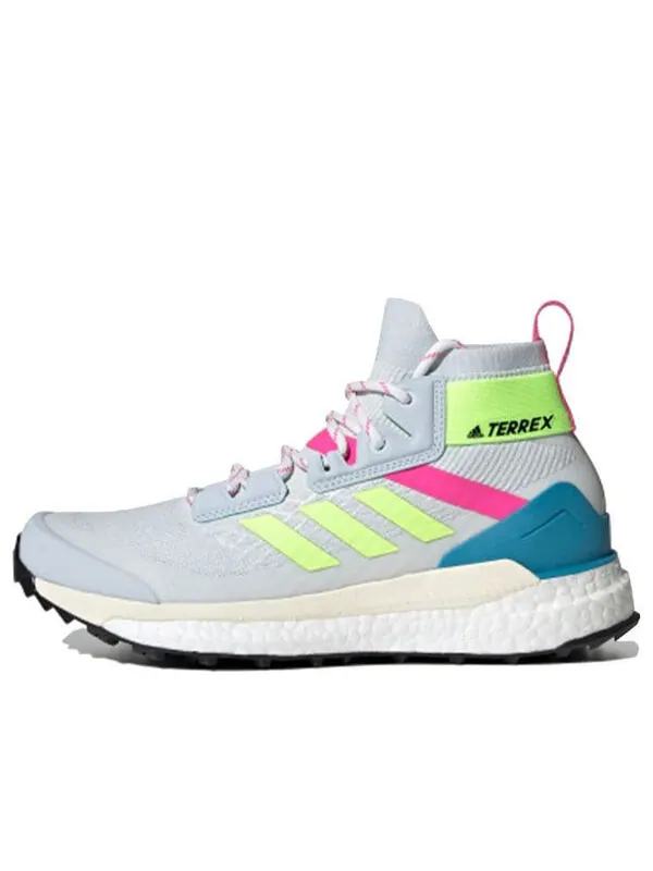 Кроссовки terrex free hiker primeblue Adidas — изображение 1 из 4, синий/желтый/розовый