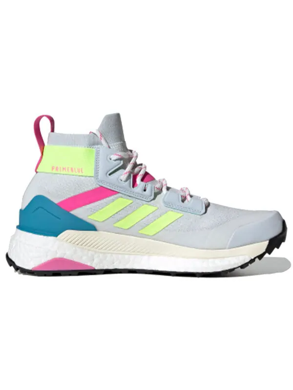 Кроссовки terrex free hiker primeblue Adidas — изображение 2 из 4, синий/желтый/розовый