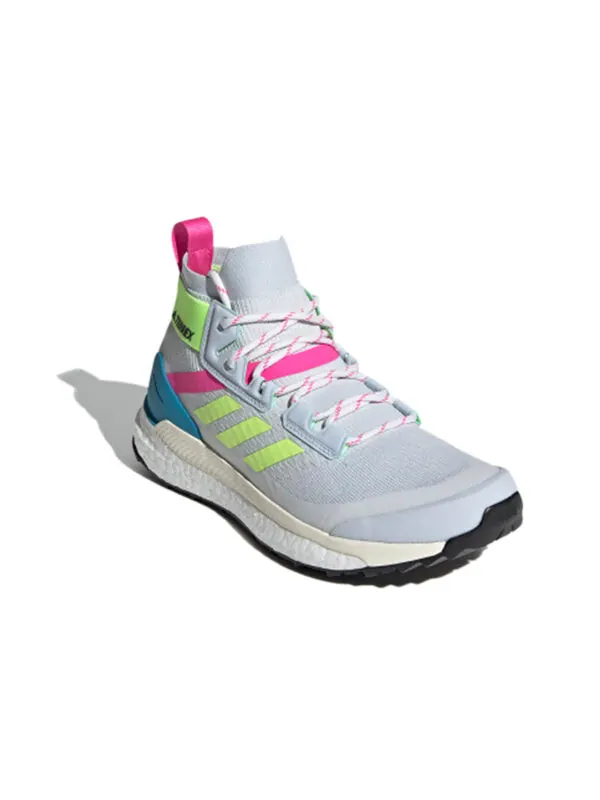 Кроссовки terrex free hiker primeblue Adidas — изображение 3 из 4, синий/желтый/розовый