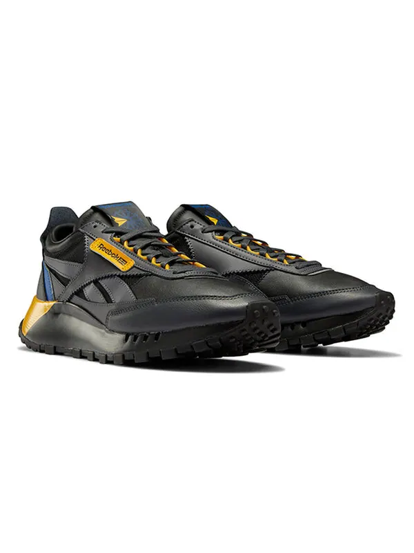 Кроссовки classic leather legacy 'black collegiate gold' Reebok — изображение 3 из 4, черный