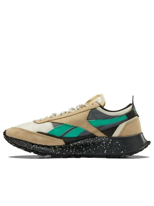 Кроссовки classic leather legacy 'splatter paint - utility beige' Reebok — изображение 1 из 4, бежевый