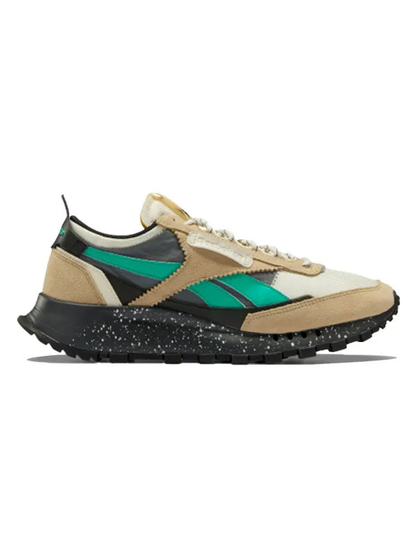Кроссовки classic leather legacy 'splatter paint - utility beige' Reebok — изображение 2 из 4, бежевый