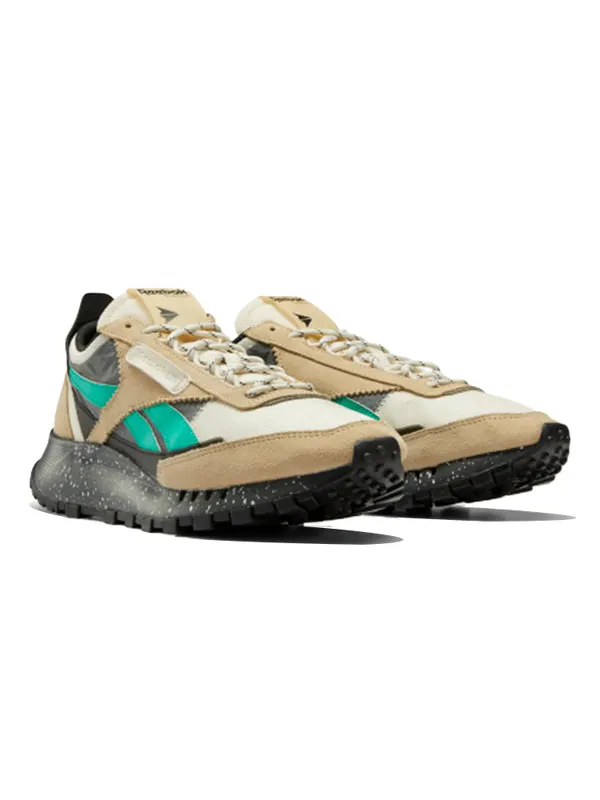 Кроссовки classic leather legacy 'splatter paint - utility beige' Reebok — изображение 3 из 4, бежевый