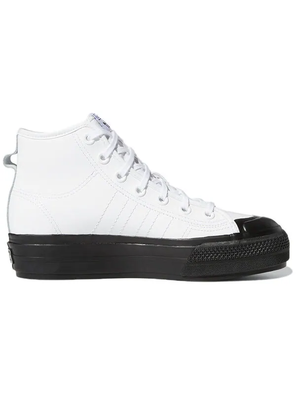 Кроссовки nizza rf platform mid Adidas — изображение 2 из 4, белый/черный