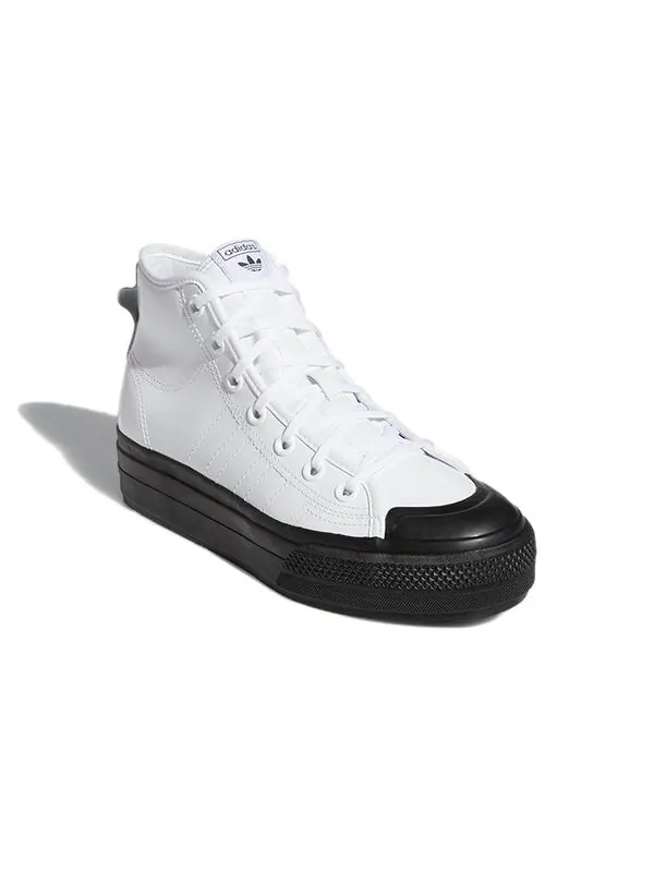 Кроссовки nizza rf platform mid Adidas — изображение 3 из 4, белый/черный