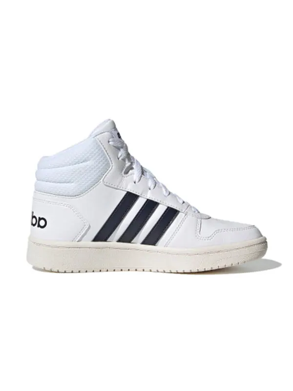 Кроссовки hoops 2.0 mid j Adidas — изображение 2 из 4, белый