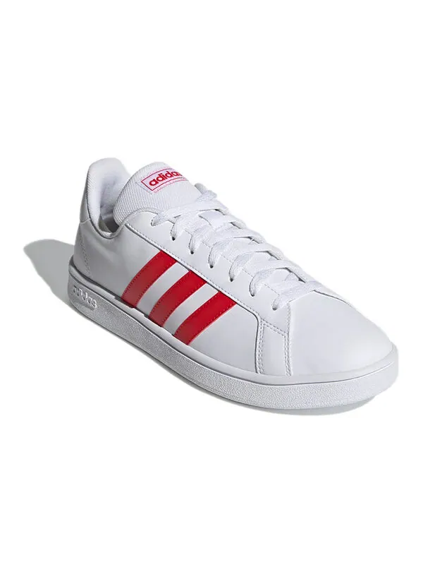 Кроссовки neo grand court base Adidas — изображение 3 из 4, белый/красный