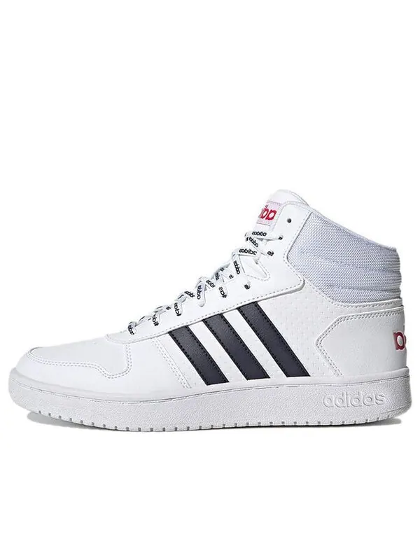 Кроссовки hoops 2.0 средние Adidas — изображение 1 из 4, белый/синий/красный
