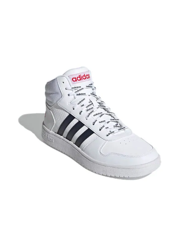 Кроссовки hoops 2.0 средние Adidas — изображение 3 из 4, белый/синий/красный