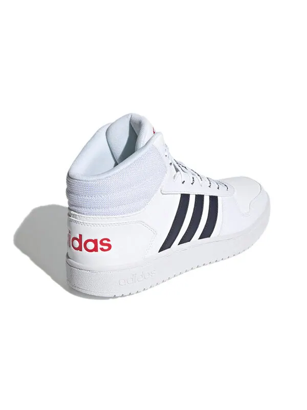 Кроссовки hoops 2.0 средние Adidas — изображение 4 из 4, белый/синий/красный