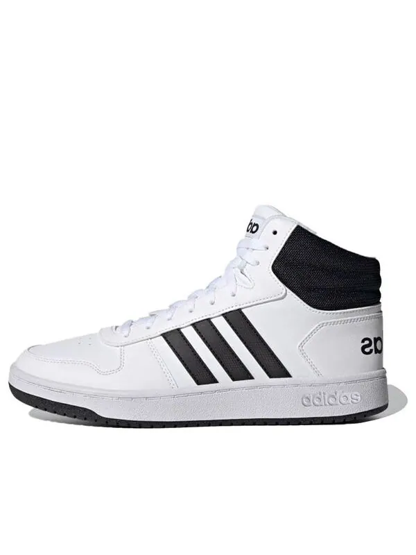 Кроссовки hoops 2.0 средние Adidas — изображение 1 из 4, белый/черный