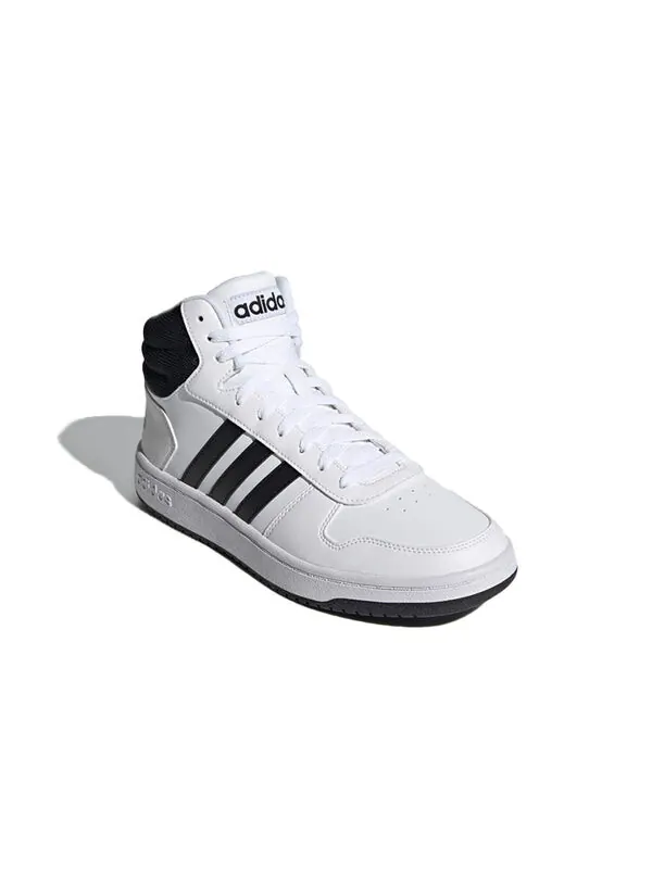 Кроссовки hoops 2.0 средние Adidas — изображение 3 из 4, белый/черный