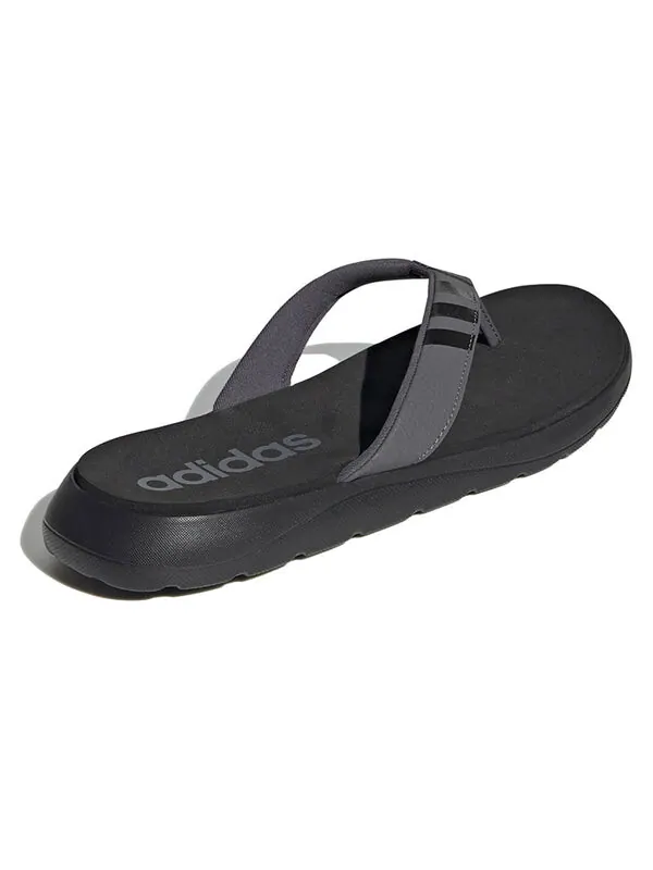 Тапочки comfort sandal 'black grey' Adidas — изображение 4 из 4, черный/серый
