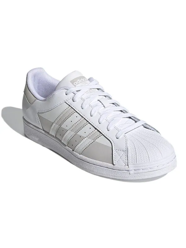 Кроссовки оригинальные superstar shoes Adidas — изображение 3 из 4, белый/серый