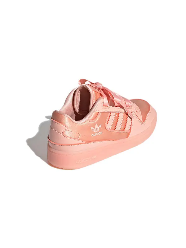 Кроссовки оригиналы форум атласные полуботинки розовые Adidas — изображение 4 из 4, розовый