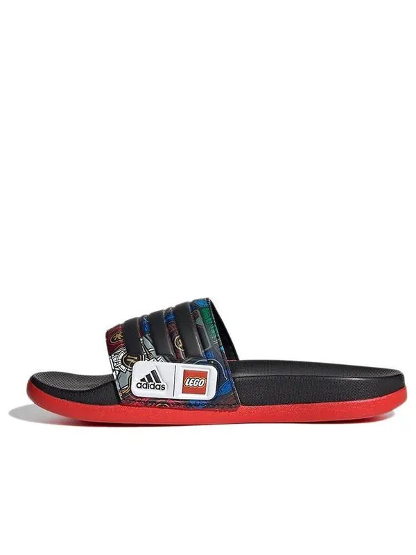 Тапочки lego x adilette комфорт к Adidas — изображение 1 из 4, черный/красный