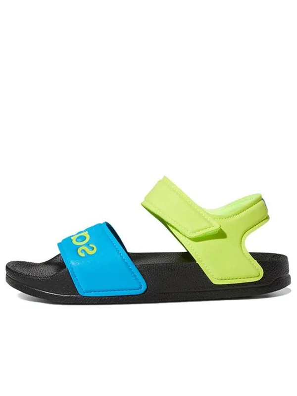 Сандалии adilette sandal k сине- сандалии Adidas — изображение 1 из 4, синий/зеленый