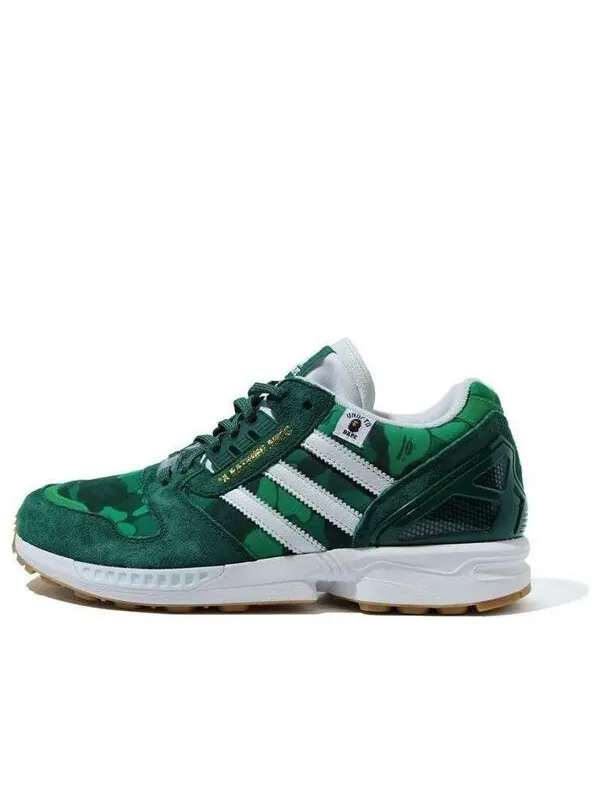 Кроссовки xa bathing ape x undefeated zx 8000 Adidas — изображение 1 из 4, зеленый