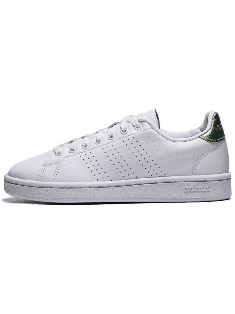 Кроссовки для скейтбординга ADVANTAGE женские, низкие, белые/зеленые Adidas Neo — изображение 1 из 5