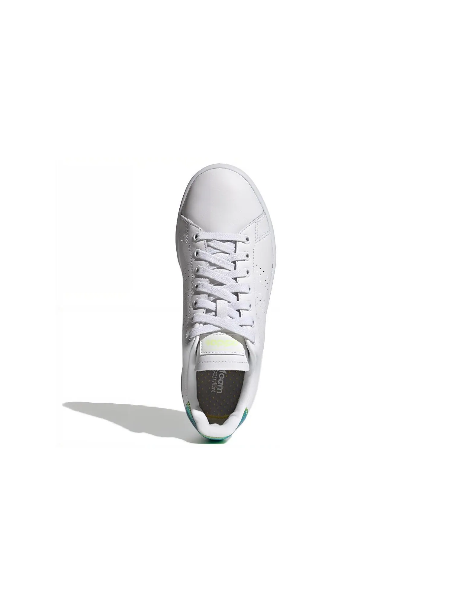 Кроссовки для скейтбординга ADVANTAGE женские, низкие, белые/зеленые Adidas Neo — изображение 5 из 5
