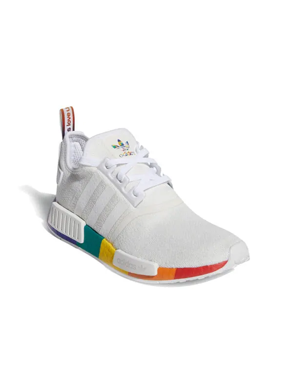 Кроссовки nmd_r1 Adidas — изображение 3 из 4, белый