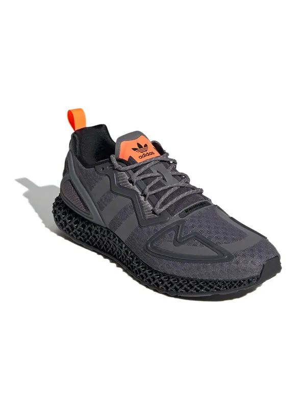 Кроссовки zx 2k 4d Adidas — изображение 3 из 4, серый/оранжевый