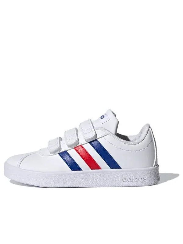 Кроссовки vl court 2.0 j Adidas — изображение 1 из 4, белый/синий/красный