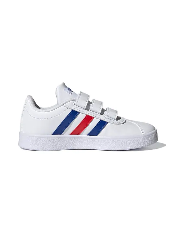 Кроссовки vl court 2.0 j Adidas — изображение 2 из 4, белый/синий/красный