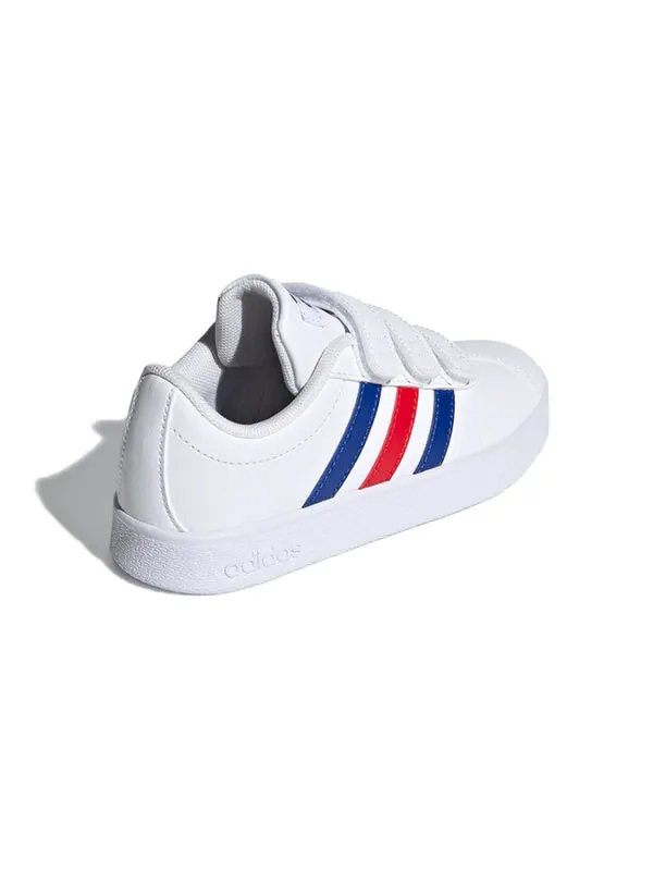 Кроссовки vl court 2.0 j Adidas — изображение 4 из 4, белый/синий/красный