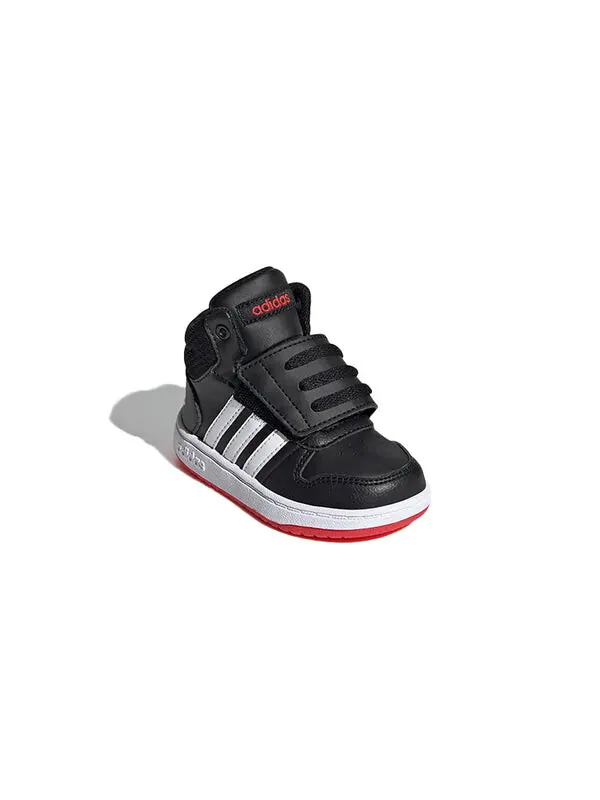 Кроссовки neo hoops 2.0 средние Adidas — изображение 3 из 4, черный/белый/красный