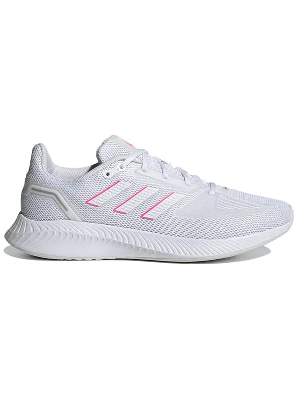 Кроссовки (WMNS) adidas Runfalcon 2.0 'White Screaming Pink' — изображение 2 из 4, белый