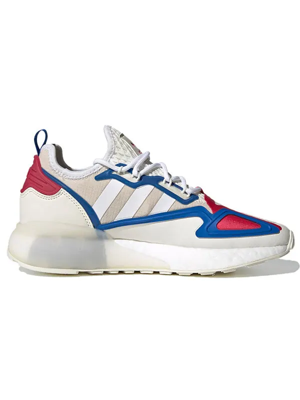 Кроссовки оригинал zx 2k boost Adidas — изображение 2 из 4, белый/синий/красный