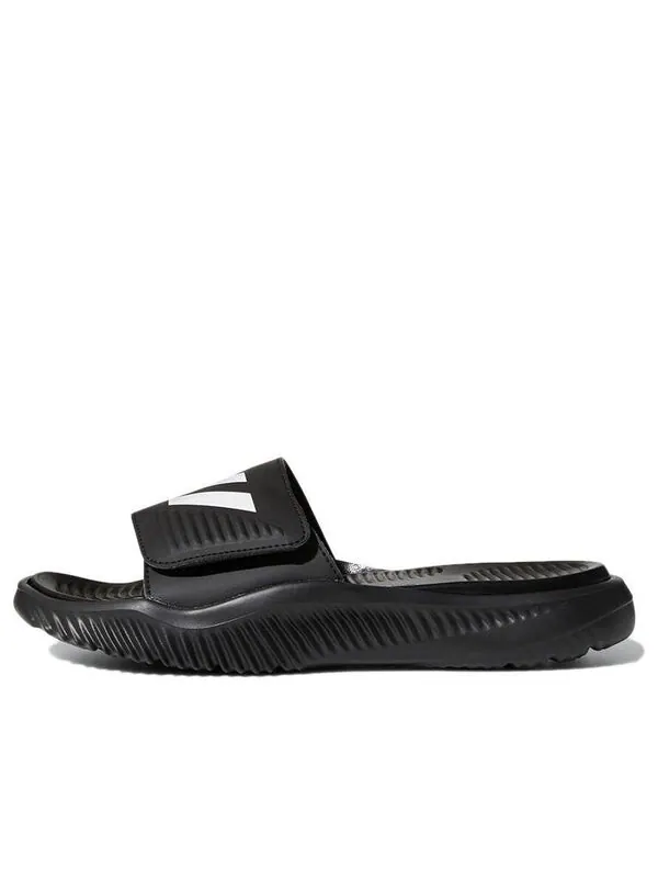 Кроссовки alphabounce slide 'black white' Adidas — изображение 1 из 4, черный/белый