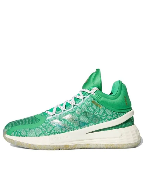 Кроссовки d rose 11 Adidas — изображение 1 из 4, зеленый/белый/желтый