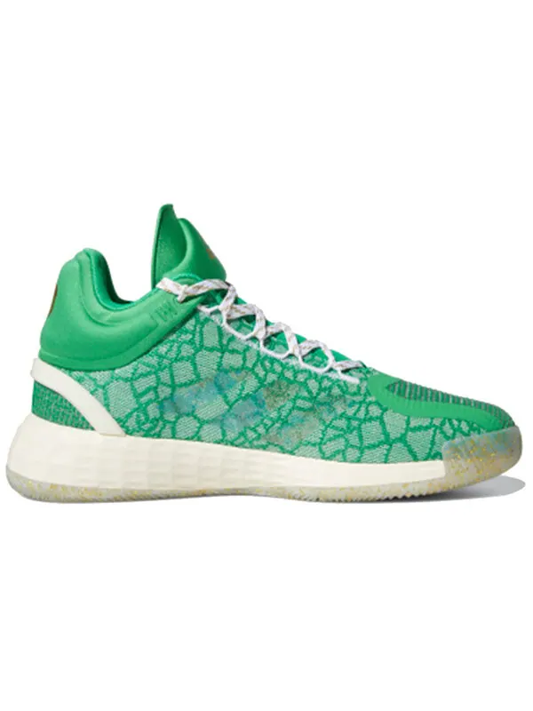 Кроссовки d rose 11 Adidas — изображение 2 из 4, зеленый/белый/желтый