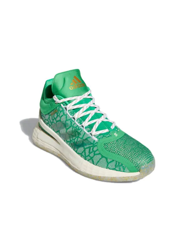 Кроссовки d rose 11 Adidas — изображение 3 из 4, зеленый/белый/желтый