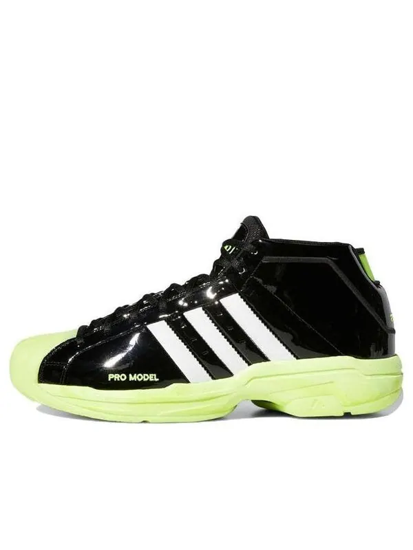 Кроссовки pro model 2g shoes Adidas — изображение 1 из 4, черный/белый/желтый
