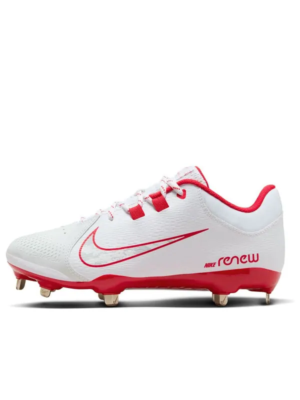 Кроссовки hyperdiamond 4 pro 'white university red' Nike — изображение 1 из 4, белый/красный/серый