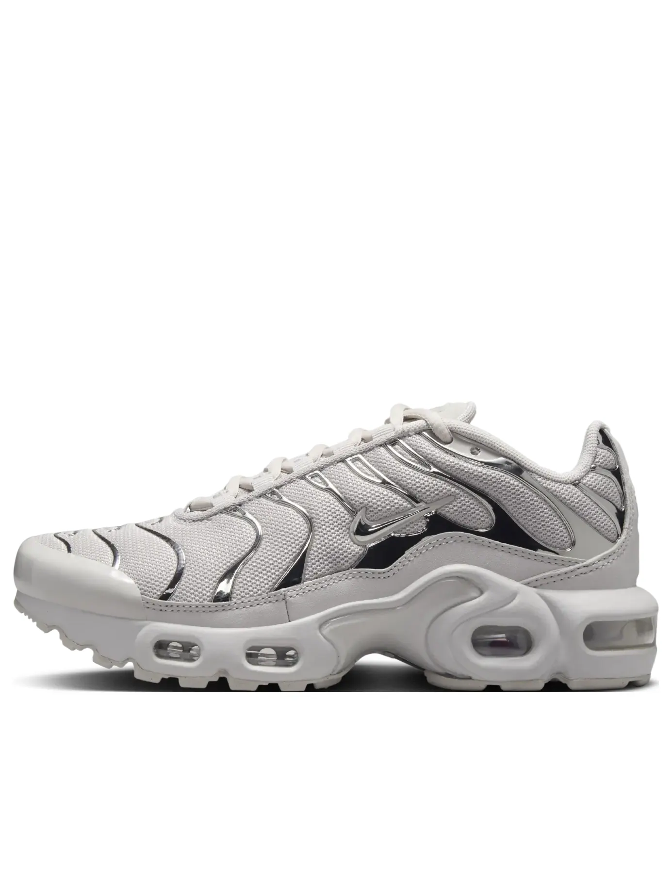 Кроссовки (GS) Nike Air Max Plus 'Light Iron Ore Gym Red Smoke Grey Metallic Silver' — изображение 1 из 7, серый