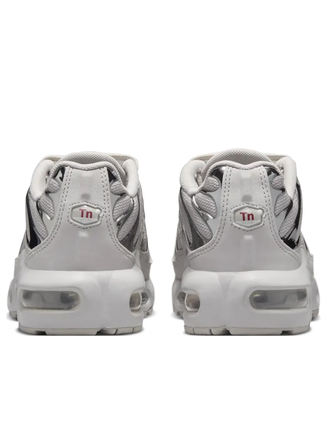 Кроссовки (GS) Nike Air Max Plus 'Light Iron Ore Gym Red Smoke Grey Metallic Silver' — изображение 5 из 7, серый