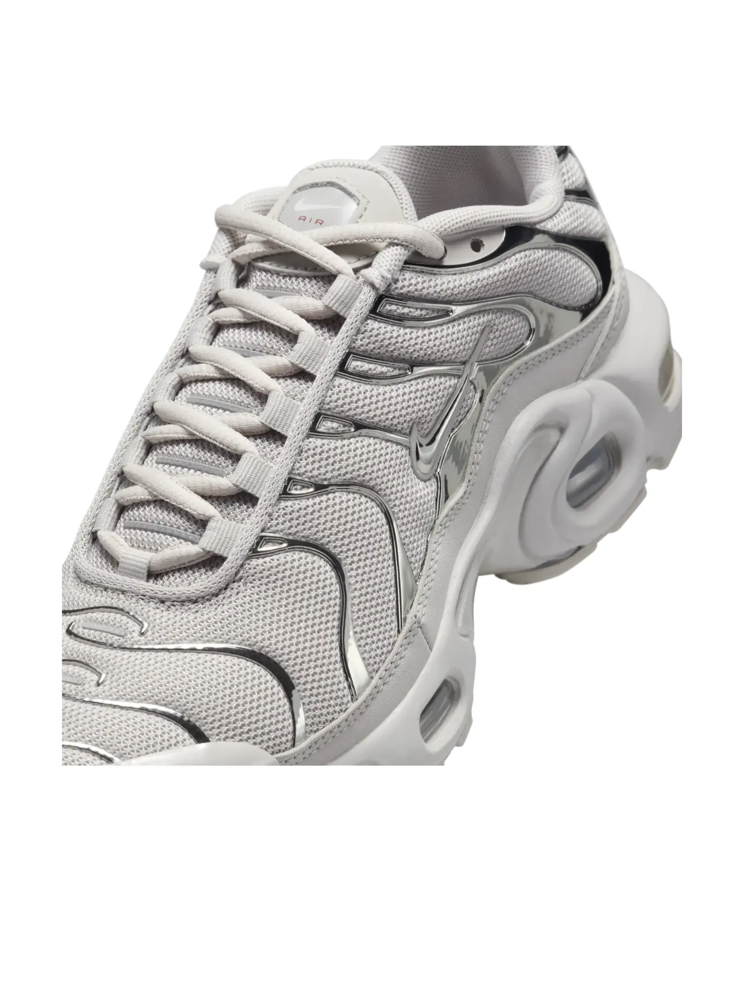Кроссовки (GS) Nike Air Max Plus 'Light Iron Ore Gym Red Smoke Grey Metallic Silver' — изображение 7 из 7, серый