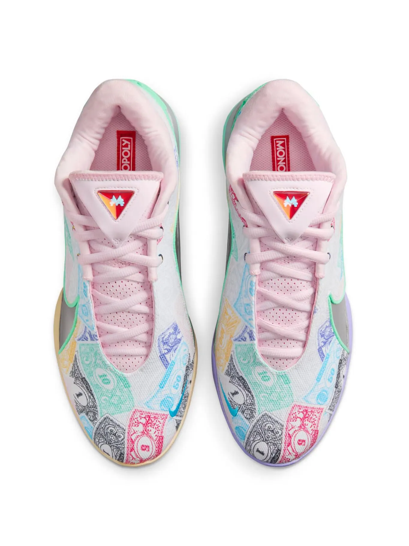 Баскетбольные кроссовки Monopoly x Nike LeBron 22 'Currency' — изображение 3 из 10, мульти